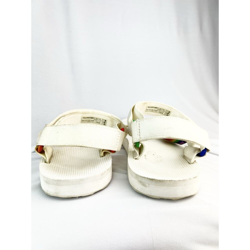 Teva Original Universal Pride Sandal Women’s 12 Rainbow Stripe White - Picture 5 of 11